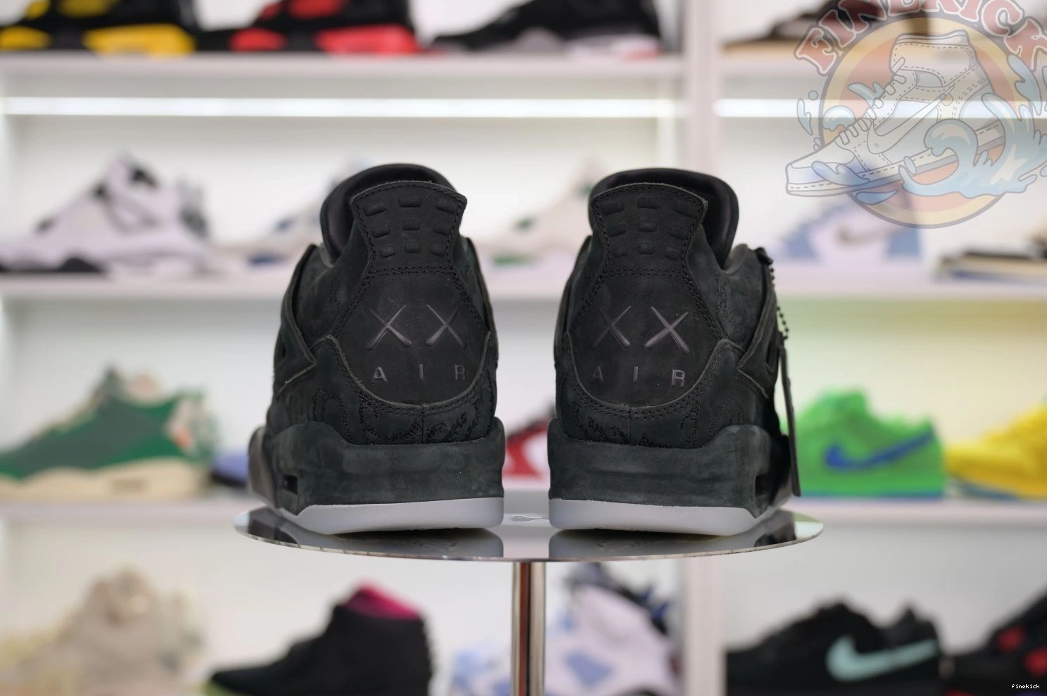 black kaws Jordan Air 4 Jordan 0217